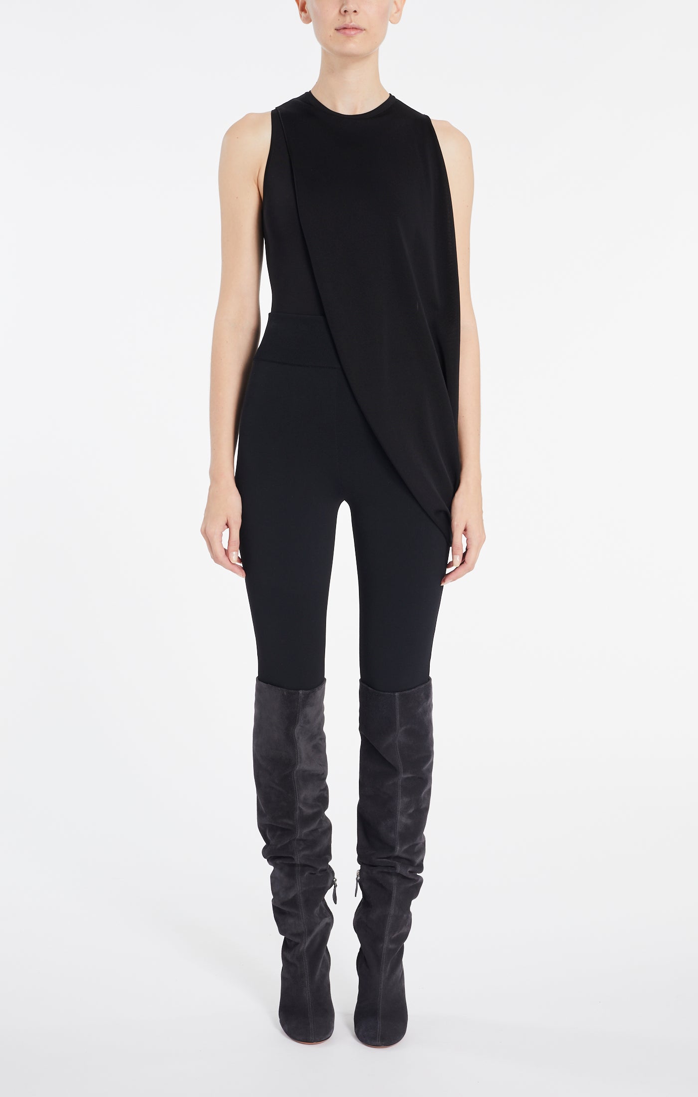 Body de soirée sans manches - Noir Alaïa