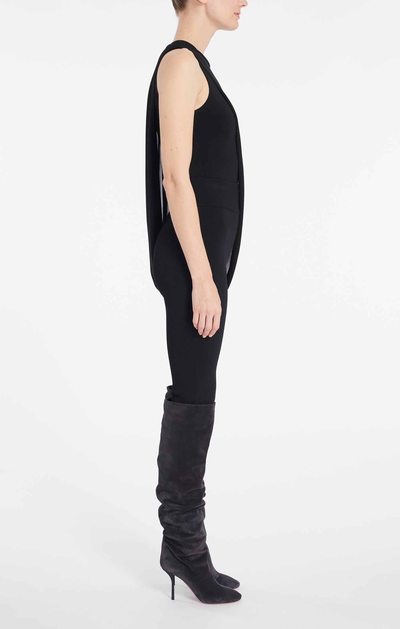 Body de soirée sans manches - Noir Alaïa