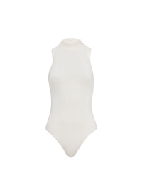 Sleeveless Stretch Bodysuit - Optic White