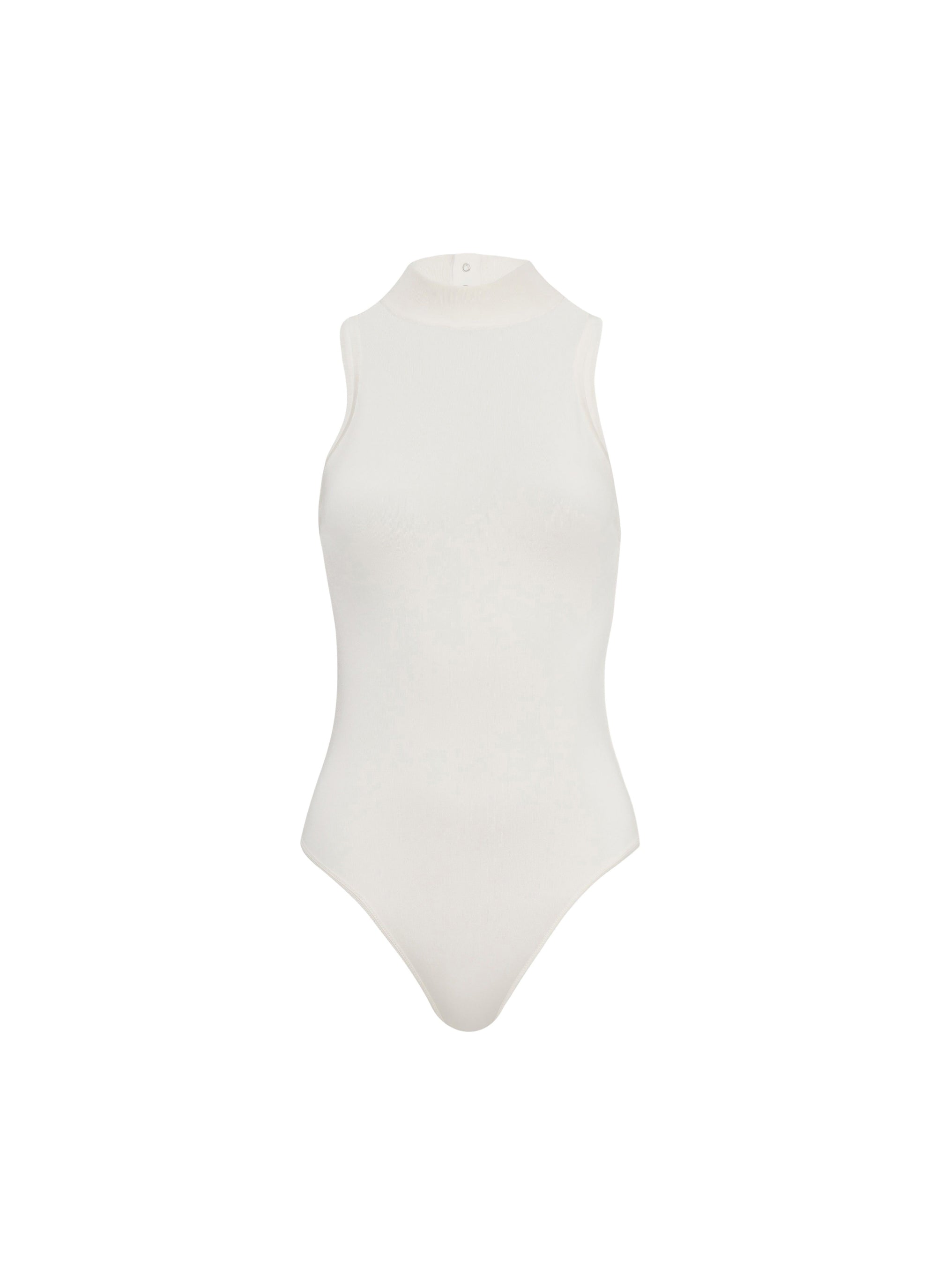 Sleeveless Stretch Bodysuit - Optic White