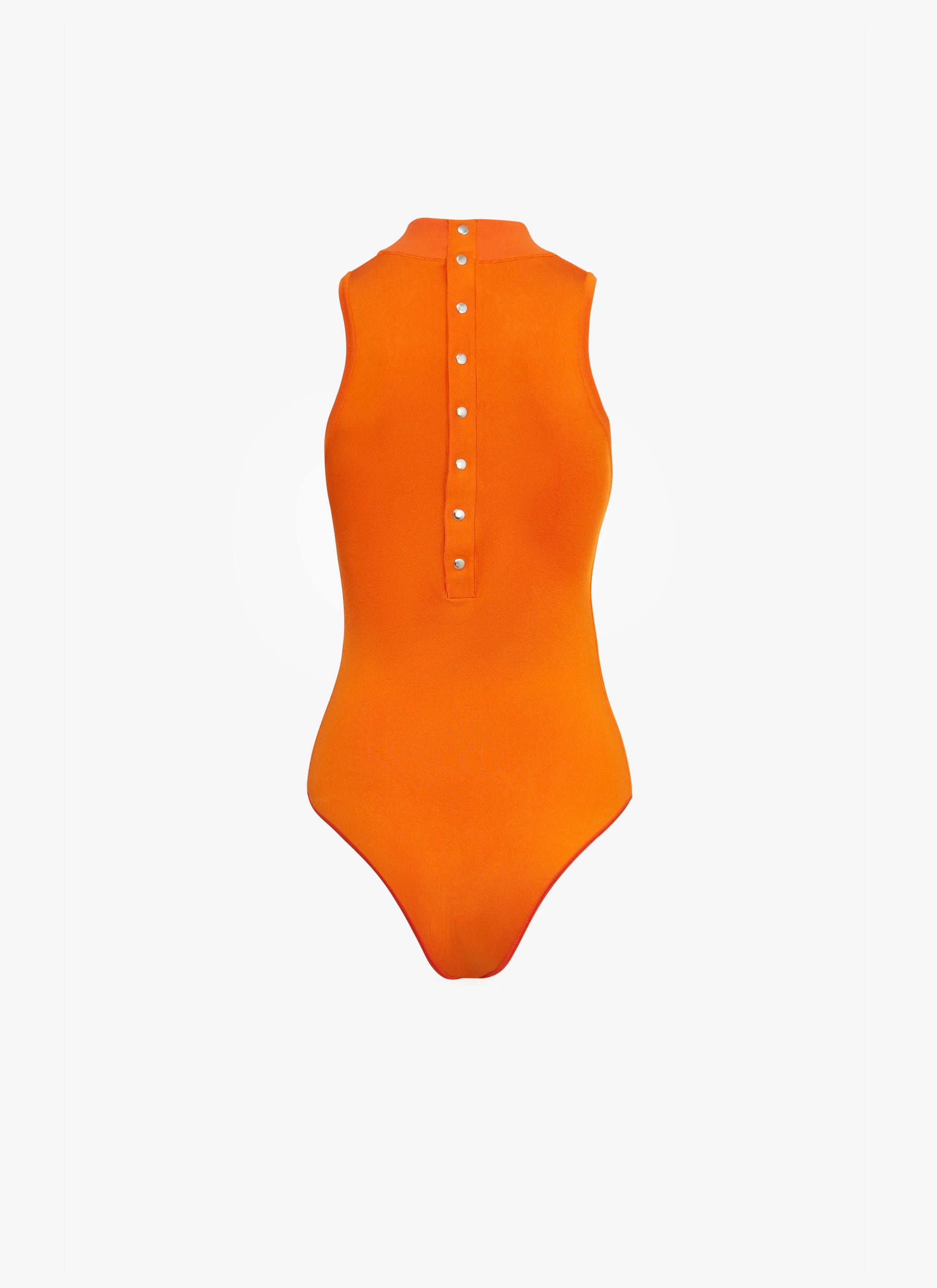 Sleeveless Stretch Bodysuit - Orange