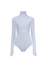 Long-sleeved sheer bodysuit in wool - Iris