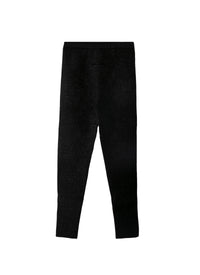 Legging long pailleté - Noir Brillant