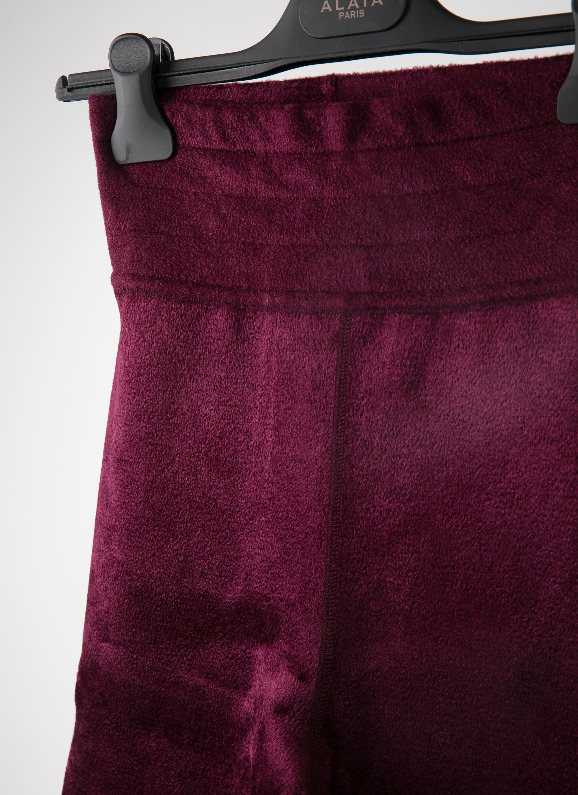 Velvet legging - Garnet