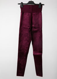 Velvet legging - Garnet