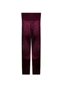 Velvet legging - Garnet