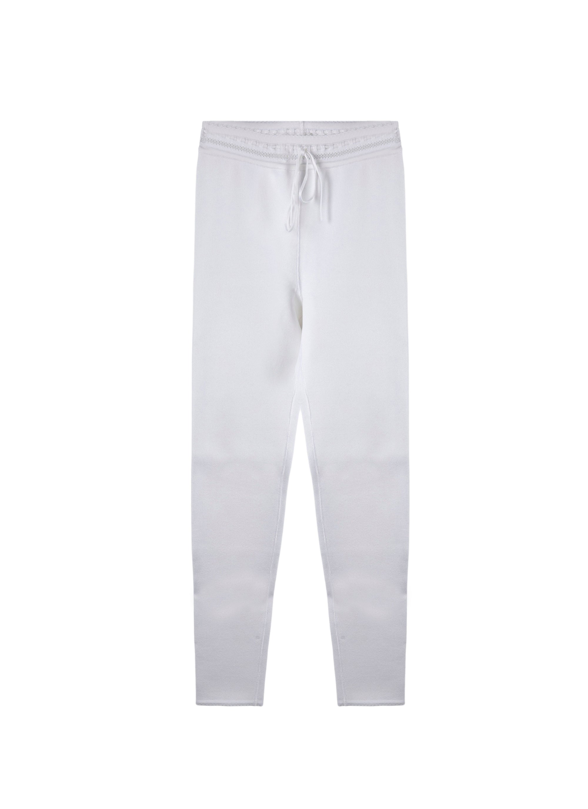 Drawstring legging - White
