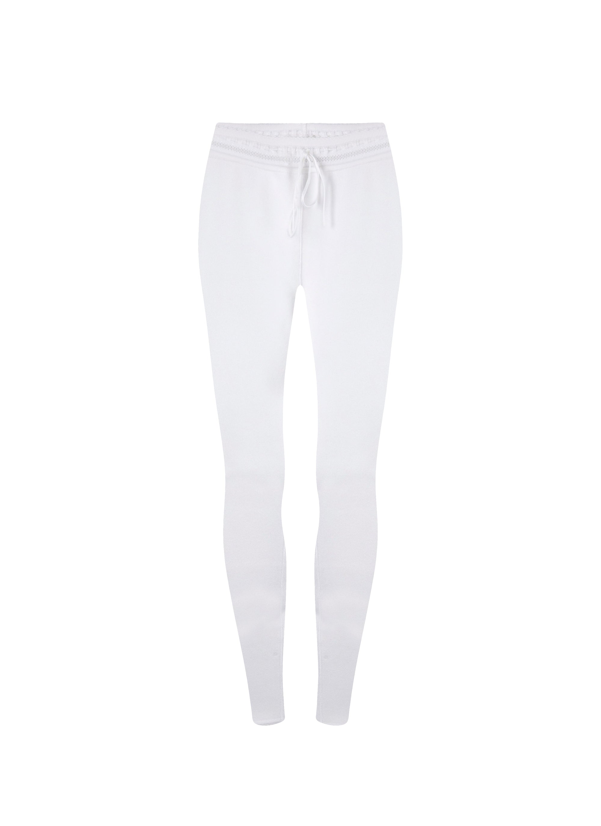 Drawstring Legging - White