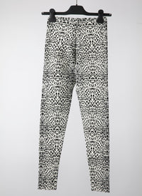 Legging à motif animal - Blanc & Noir
