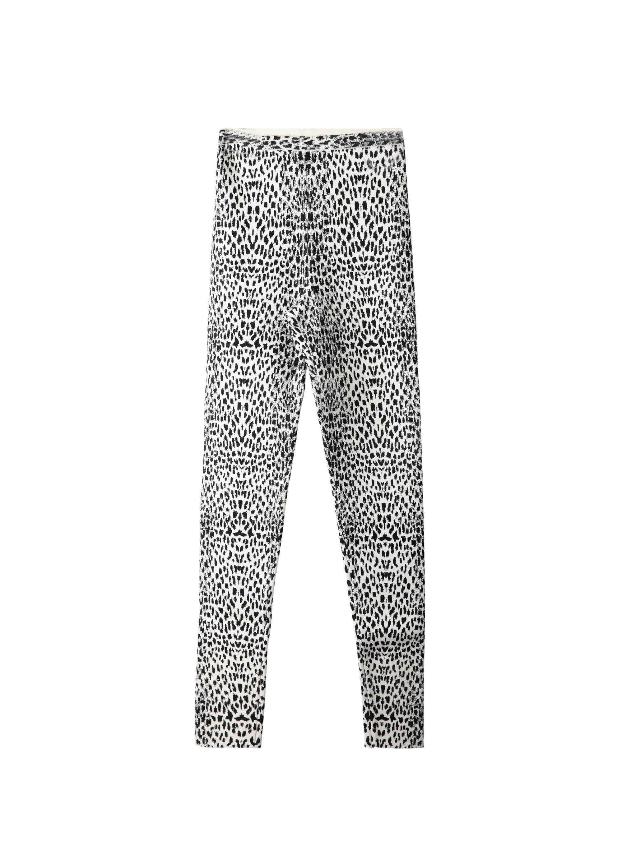Legging à motif animal - Blanc & Noir