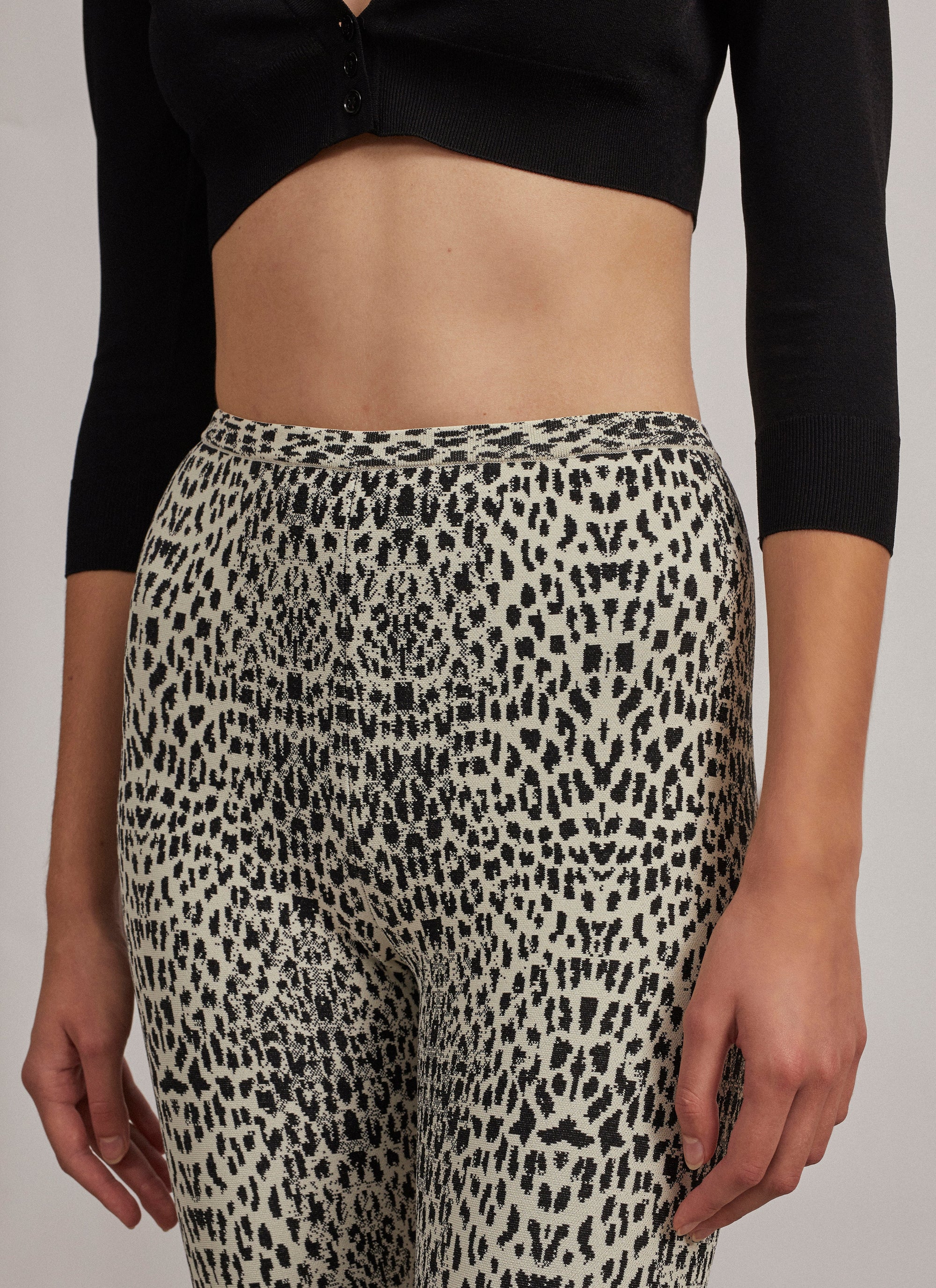 Legging à motif animal - Chair & Noir