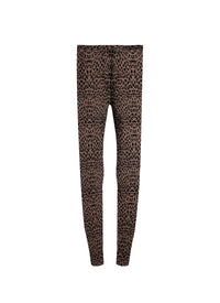 Animal print leggings - Flesh & Black