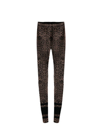 Legging à motif animal - Noir & Chair