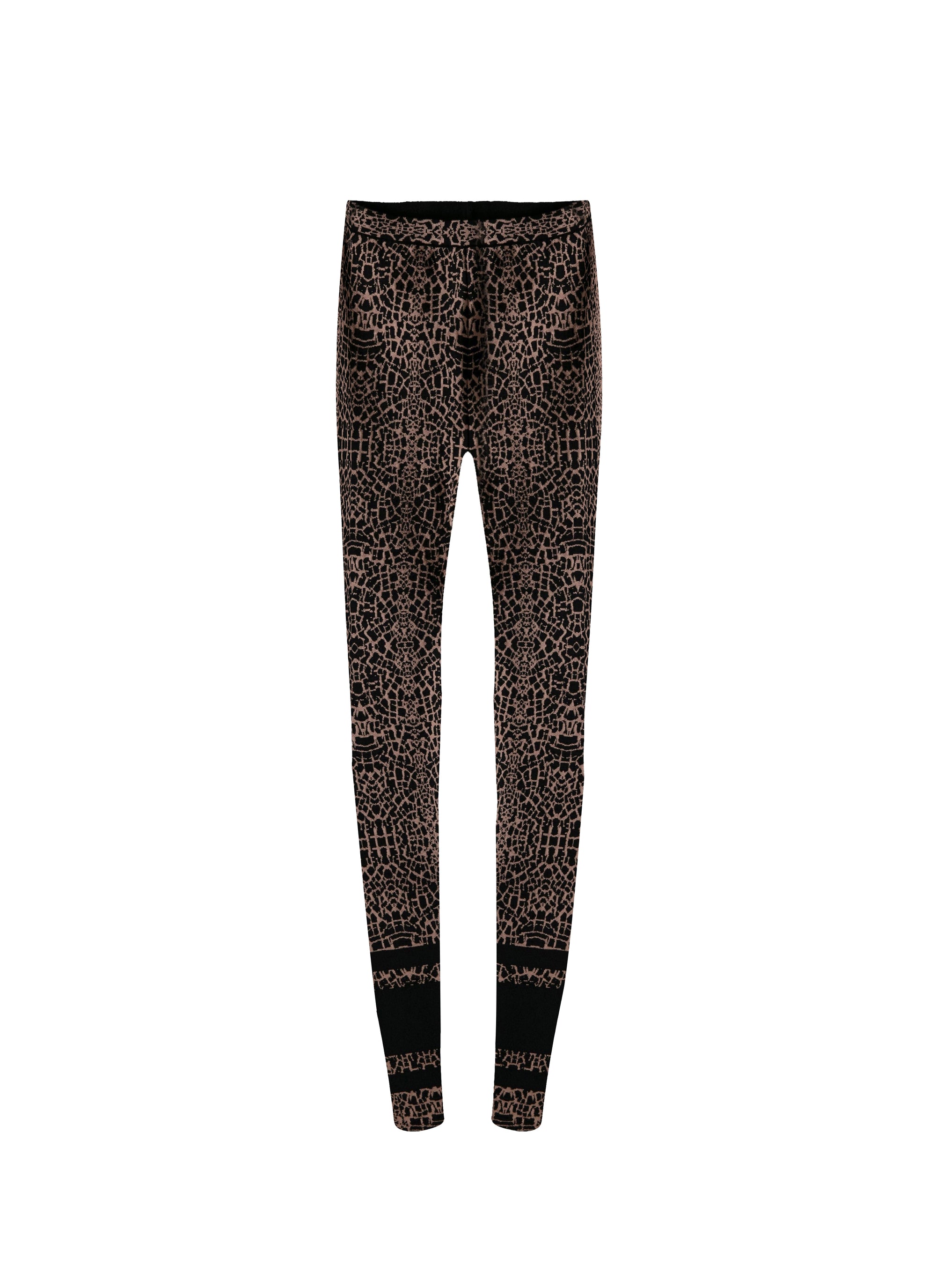 Legging à motif animal - Noir & Chair