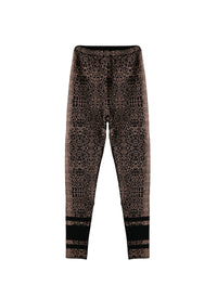 Legging à motif animal - Noir & Chair