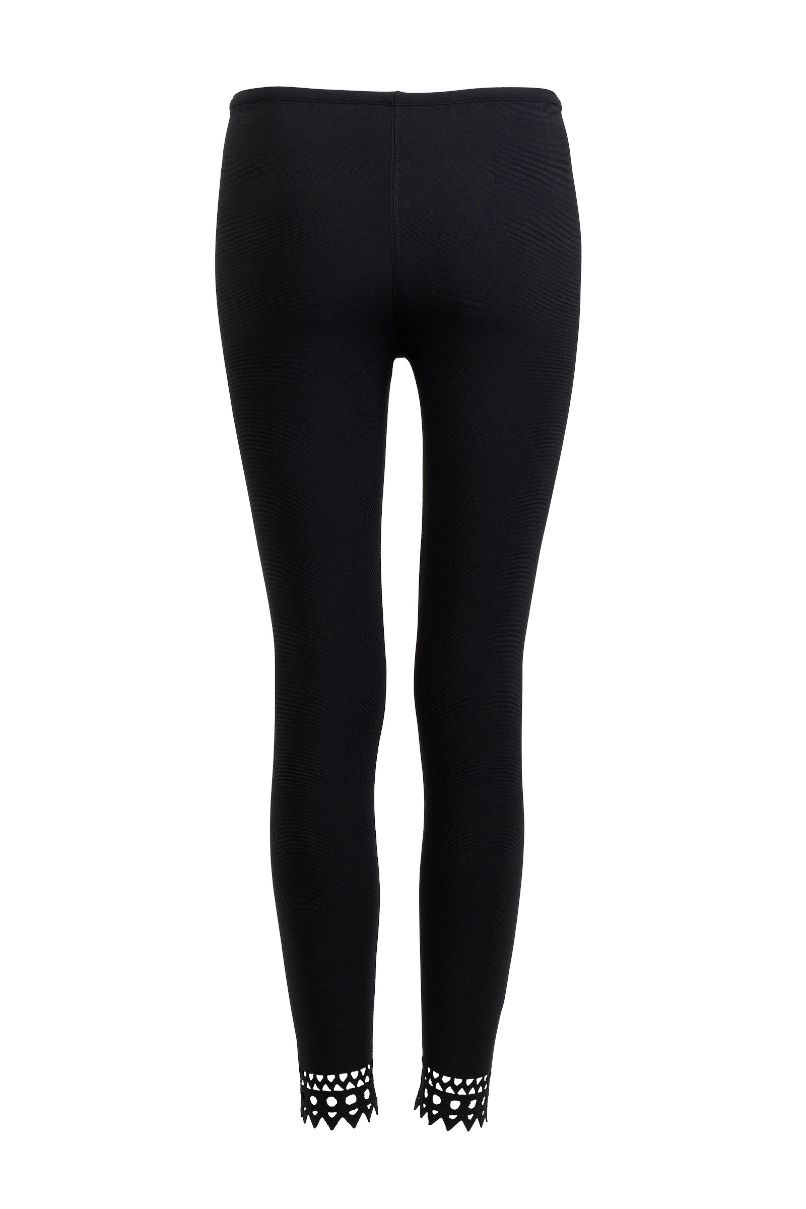 Perforated ankle legging - Black intense