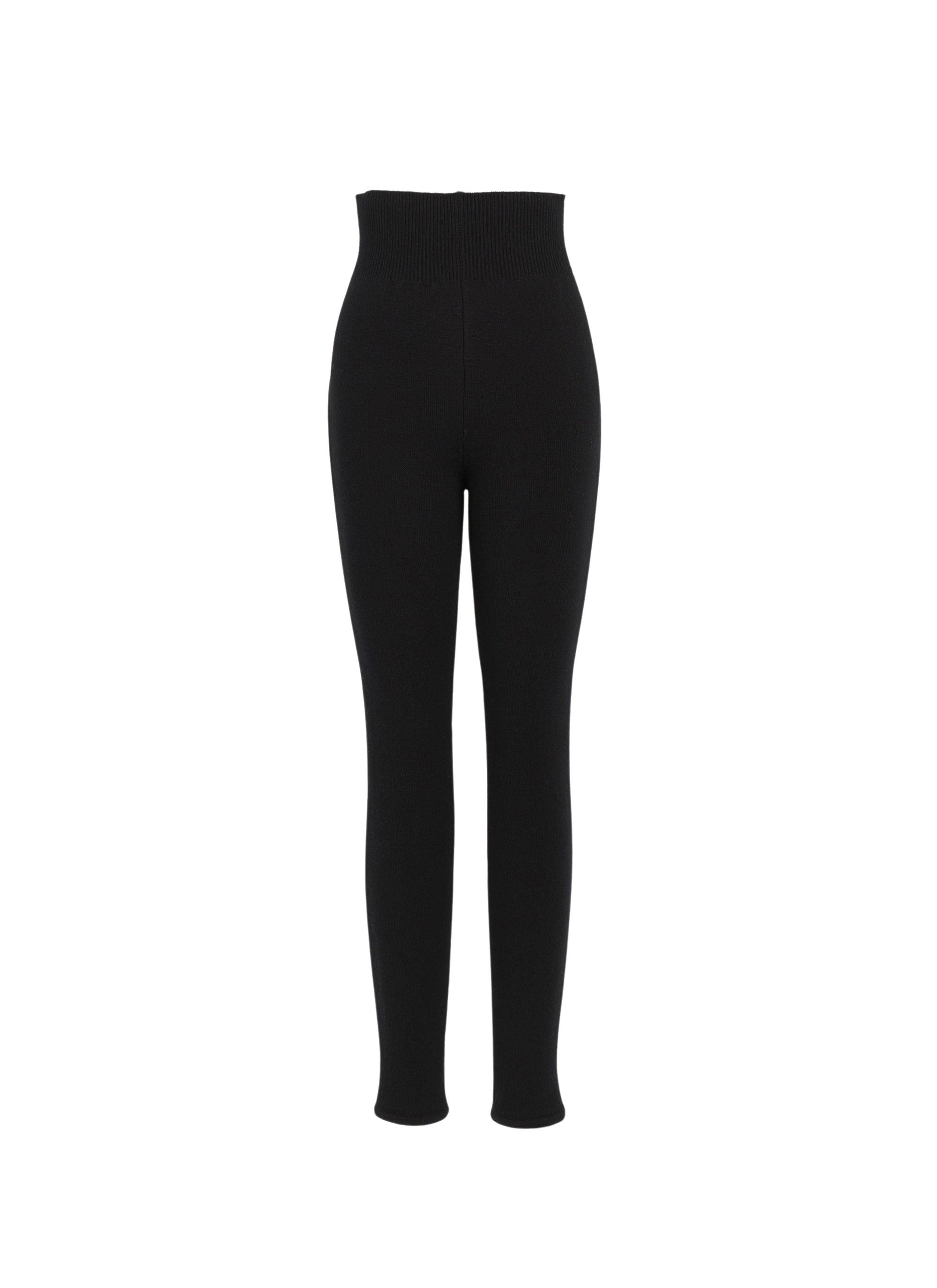 Cashmere ribbed legging - Alaia Black