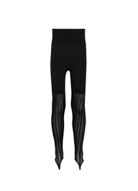 Legging mi-perforé - Noir Alaïa