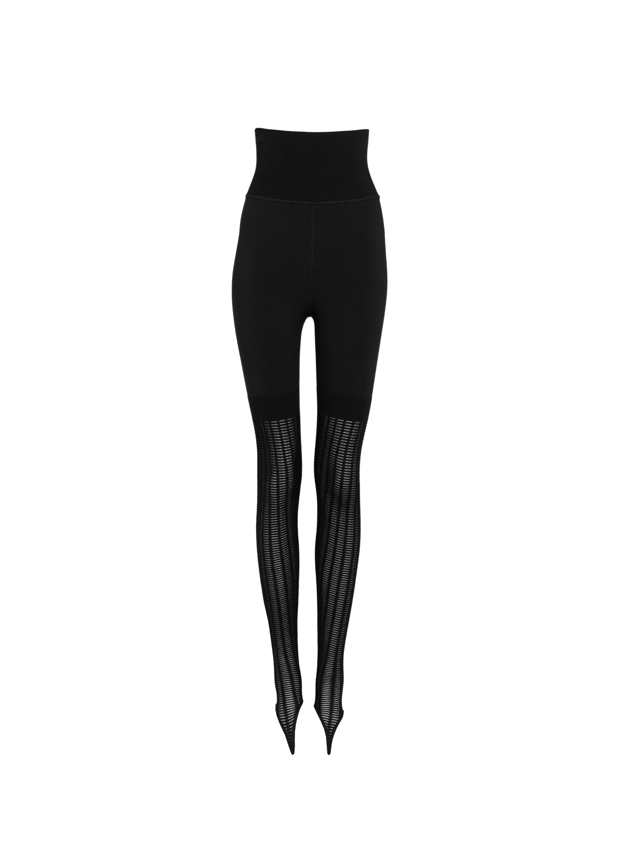Legging mi-perforé - Noir Alaia