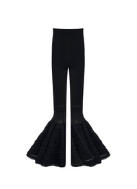 Pantalon legging Crino en laine - Noir Alaïa