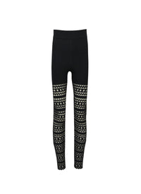 Vienna Legging in wool - Black Alaïa