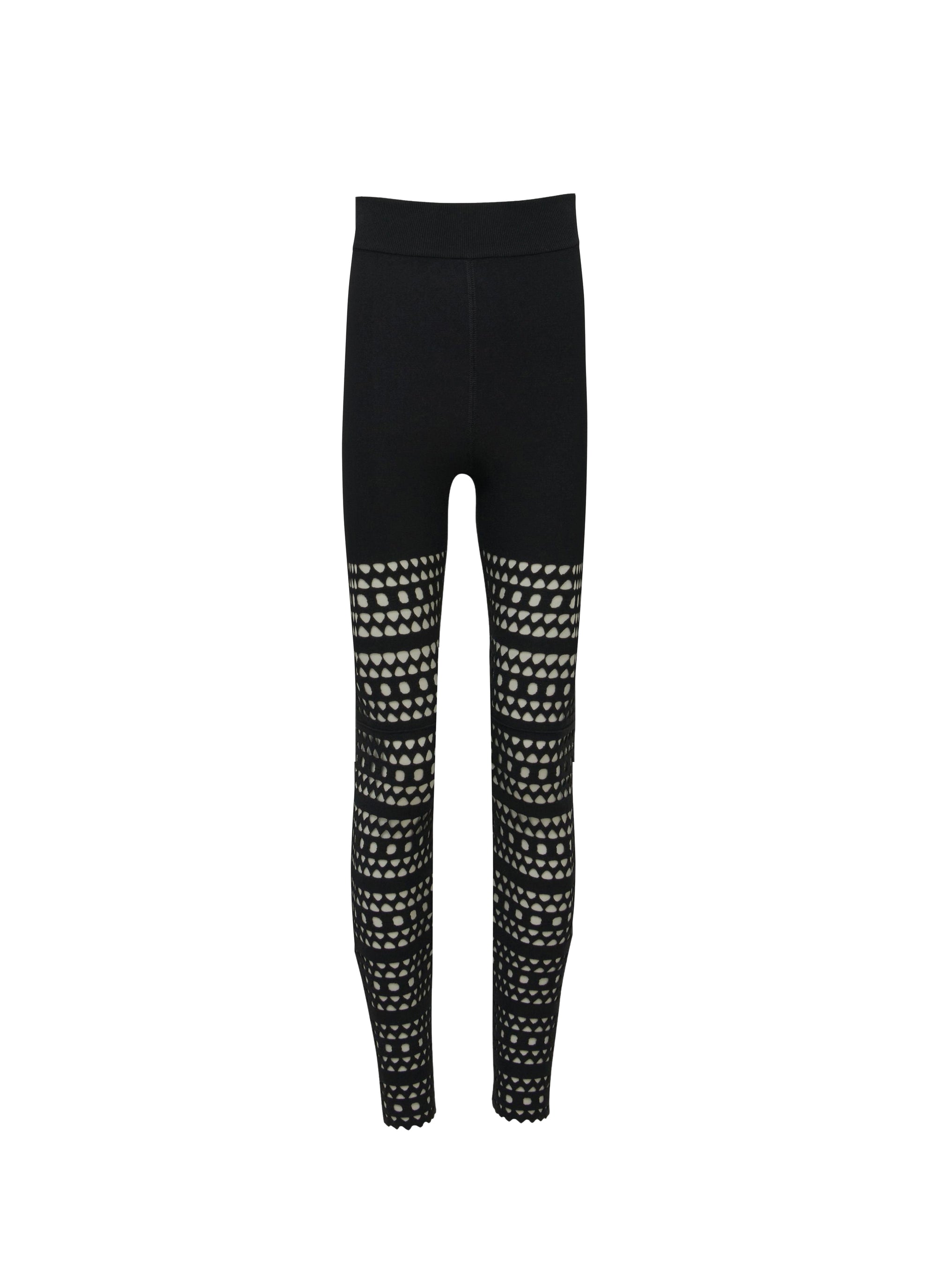 Vienna Legging in wool - Black Alaïa