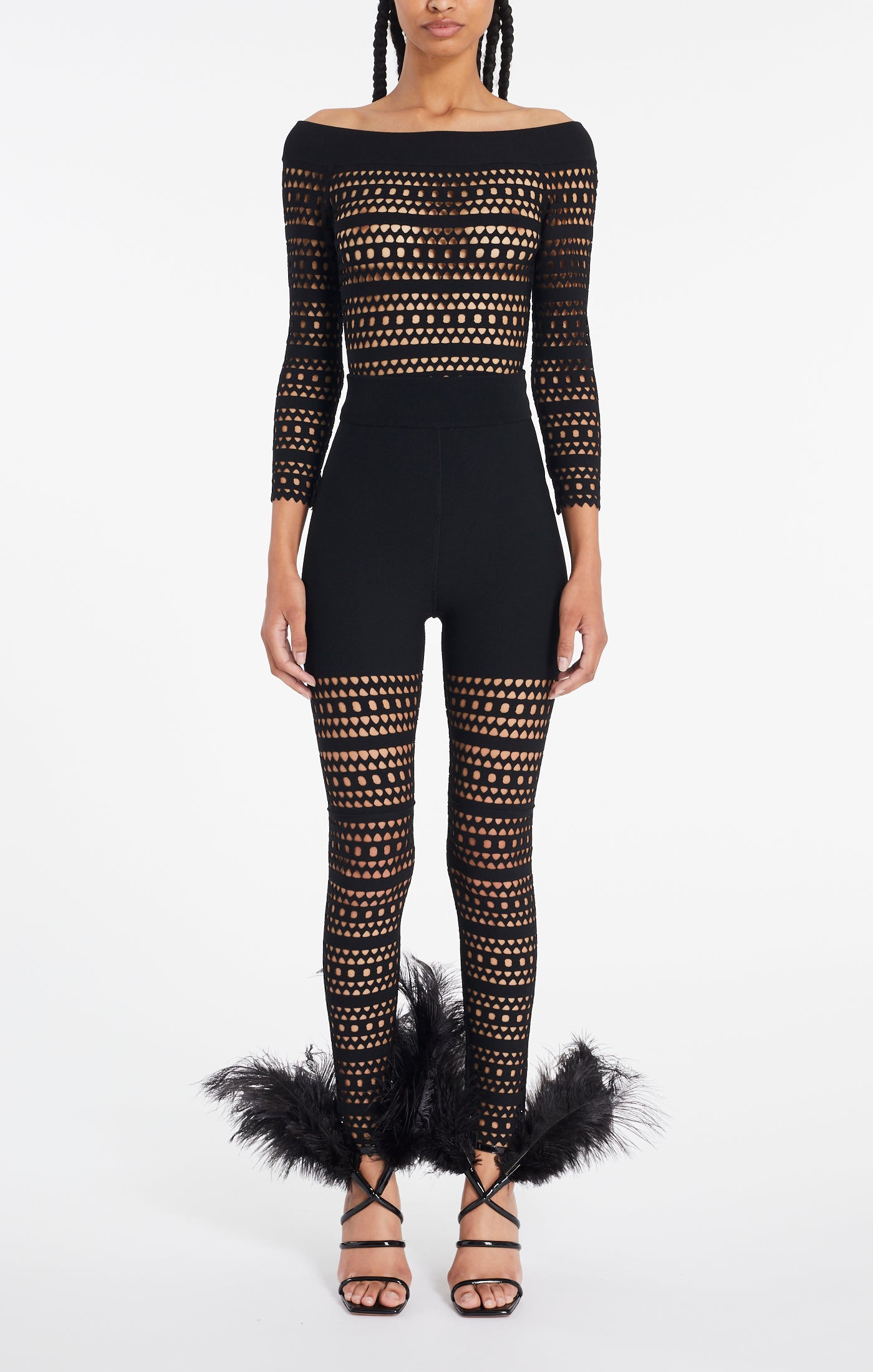 Vienna Legging in wool - Black Alaïa