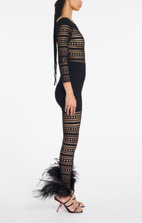 Vienna Legging in wool - Black Alaïa