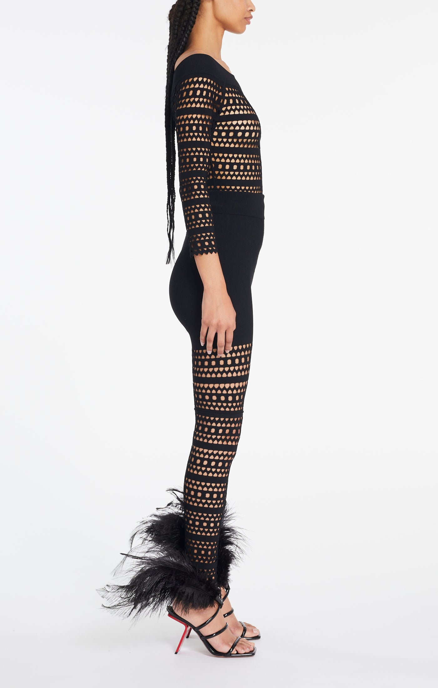 Vienna Legging in wool - Black Alaïa