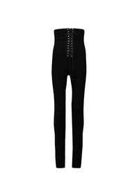 Stretch corset leggings - Black Alaïa