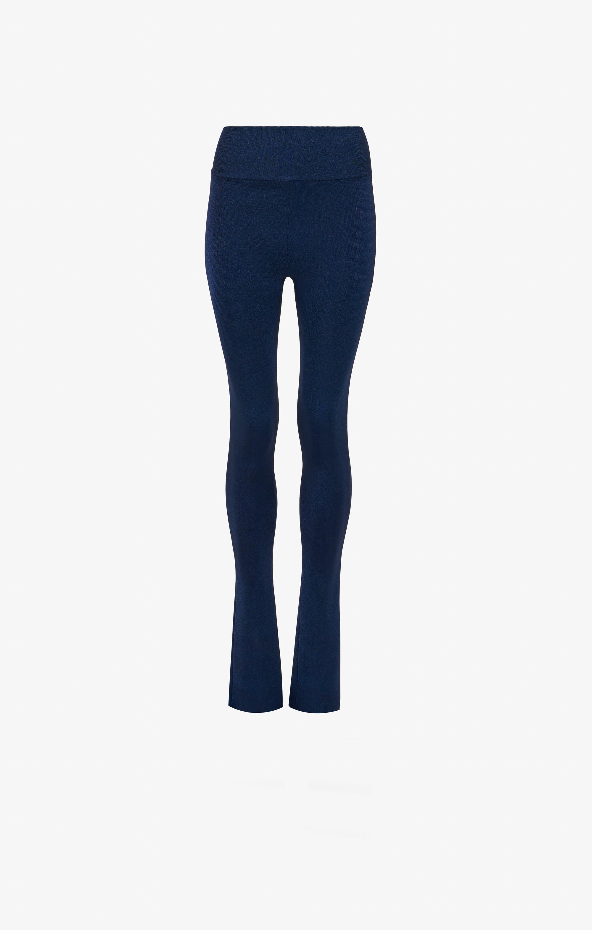 Double-faced wool legging - Blue