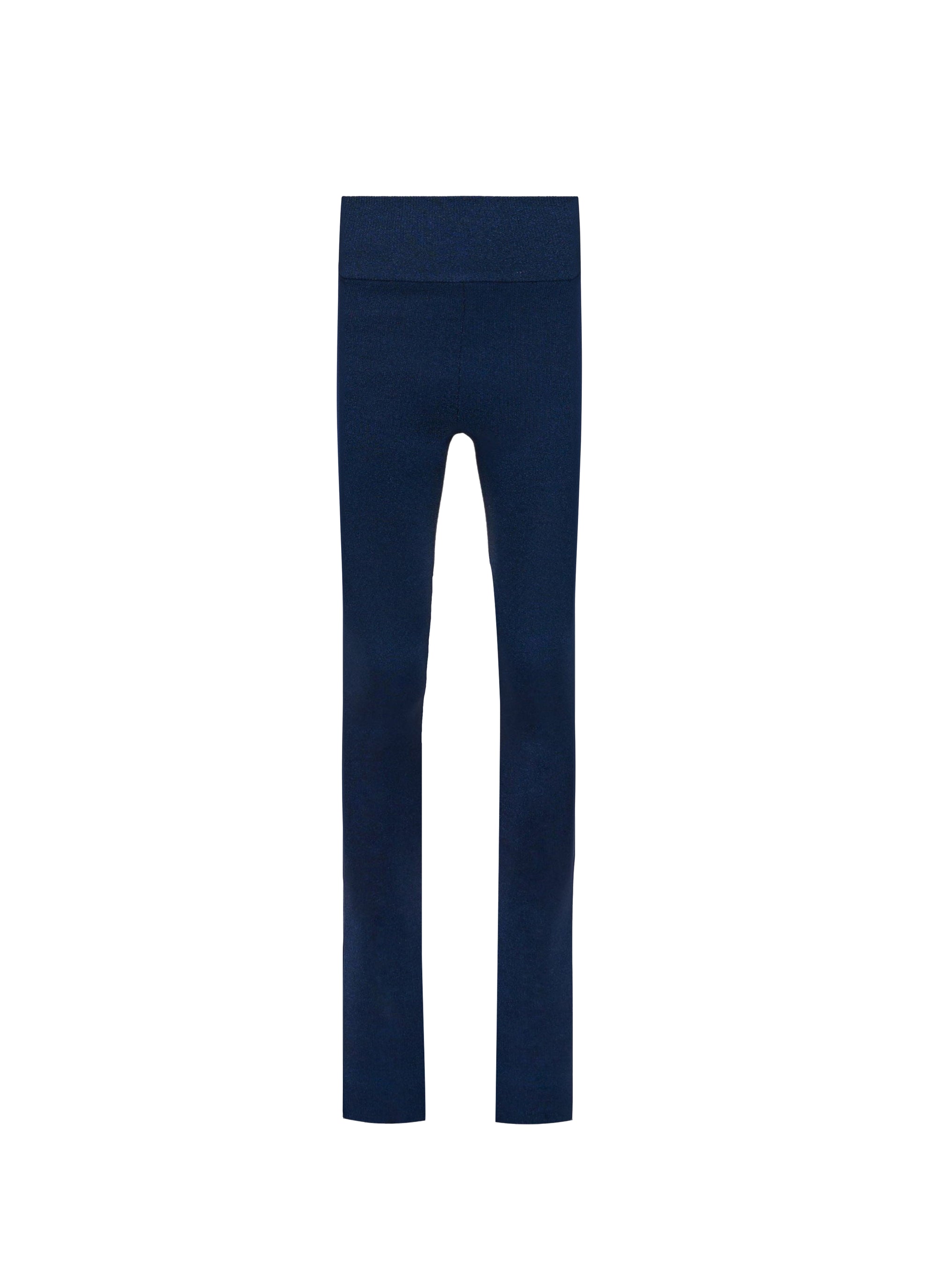 Double-faced wool legging - Blue
