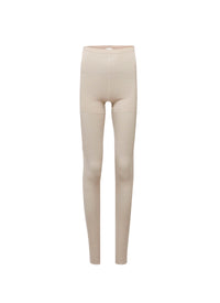 Soft cashmere and silk leggings - Sable