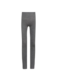 Soft cashmere and silk leggings - Mottled grey