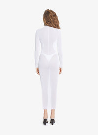 Robe moulante transparente - Noir Alaïa