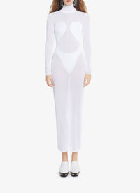 Robe moulante transparente - Noir Alaïa