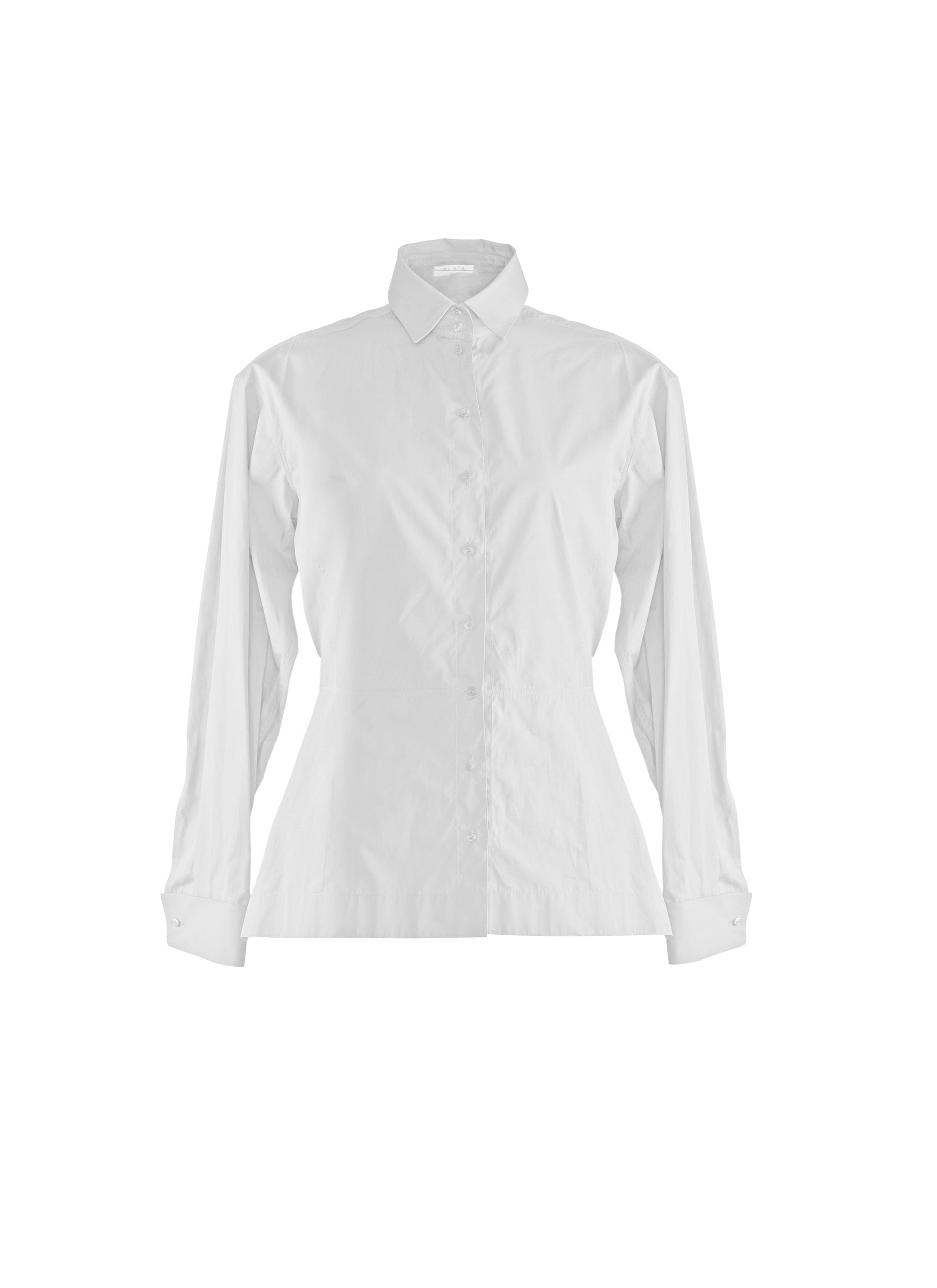 Chemise asymétrique drapée - Blanc