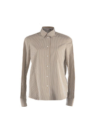Long sleeve shirt - Ochre & White