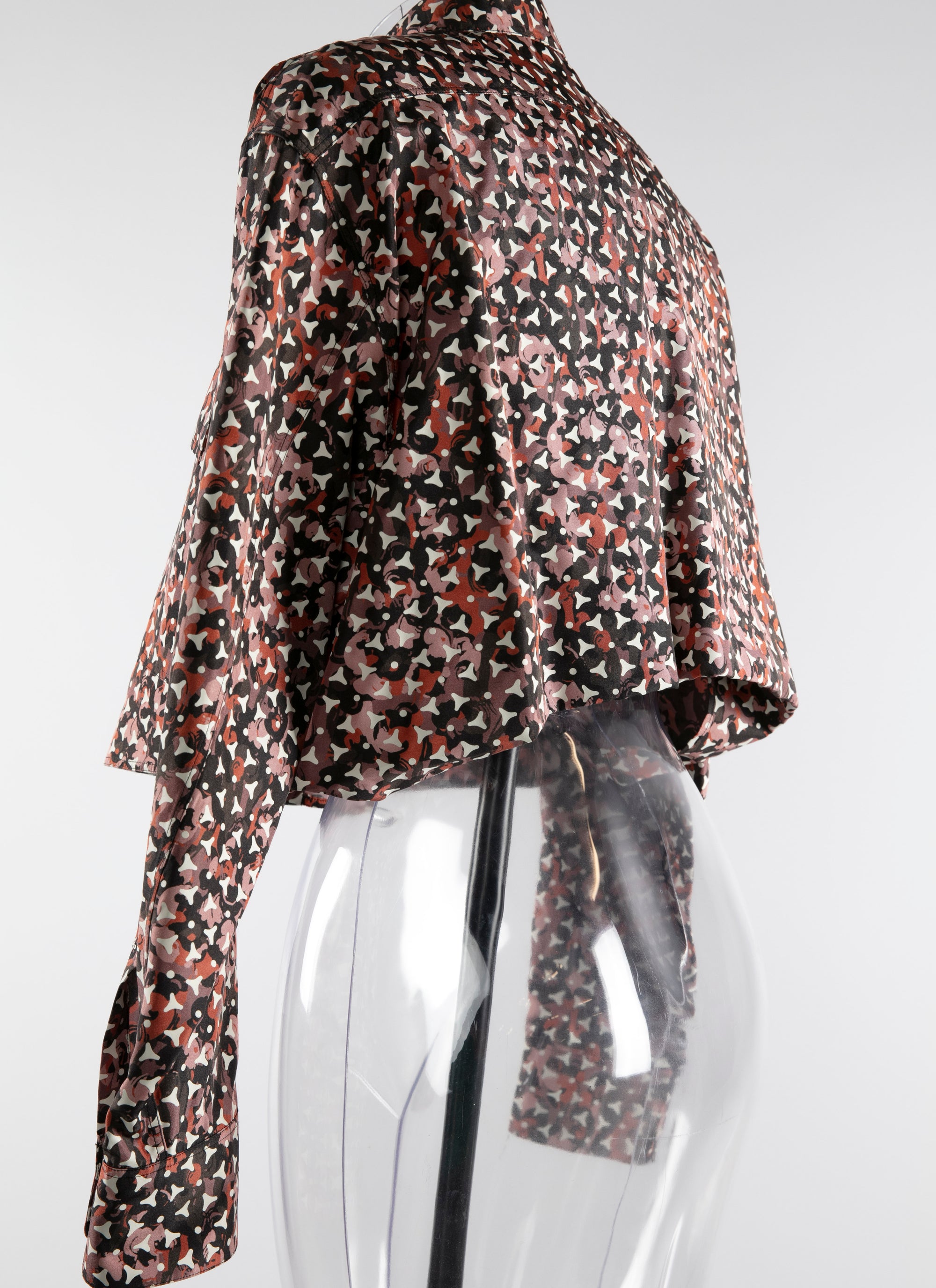 Chemise courte à grandes poches plaquées - Kaki & Bois de Rose