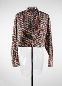 Chemise courte à grandes poches plaquées - Kaki & Bois de Rose