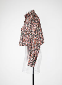 Chemise courte à grandes poches plaquées - Kaki & Bois de Rose