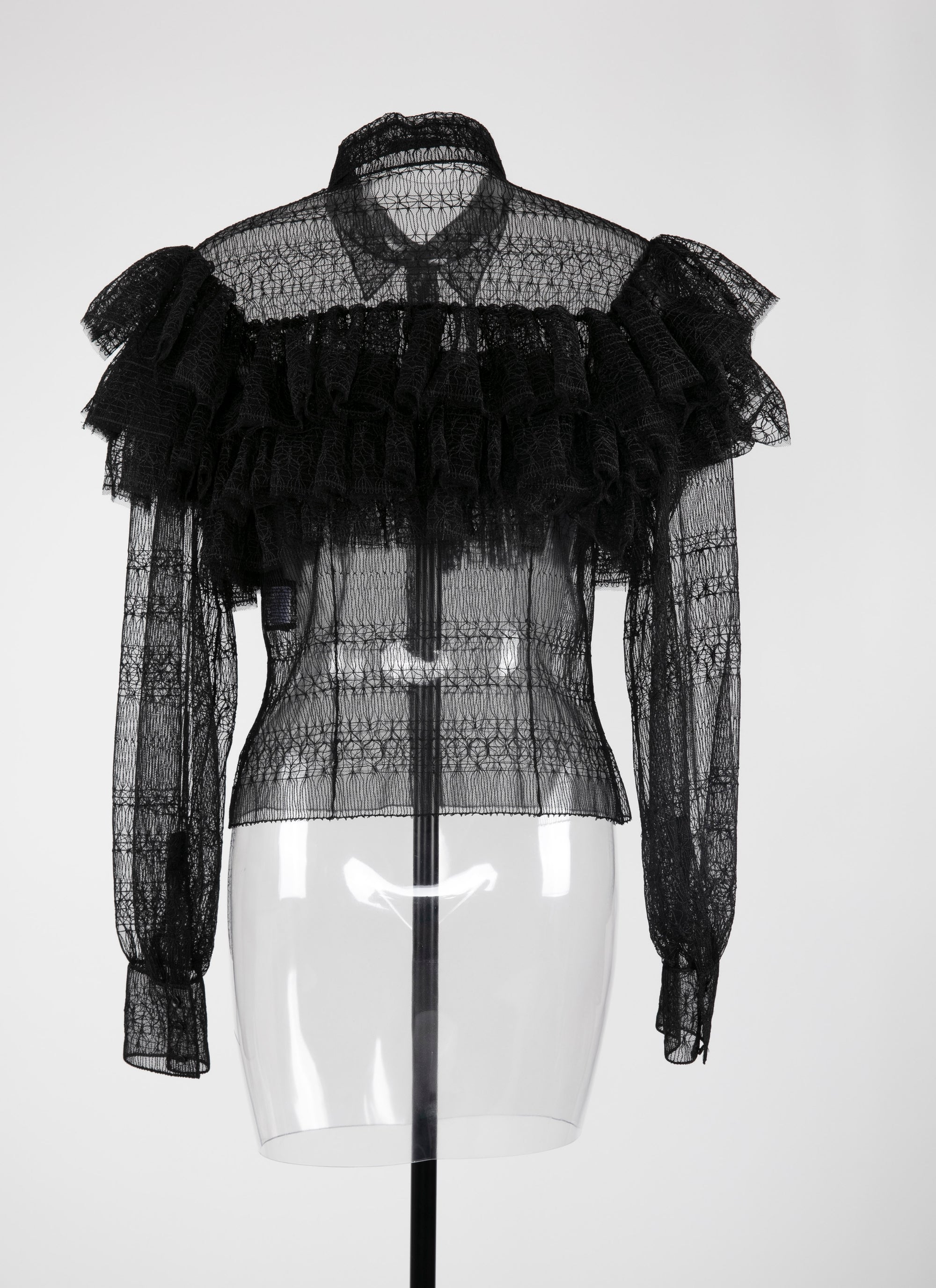 Chemise à volants - Noir