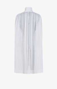 Tunique à broderie vague - Blanc