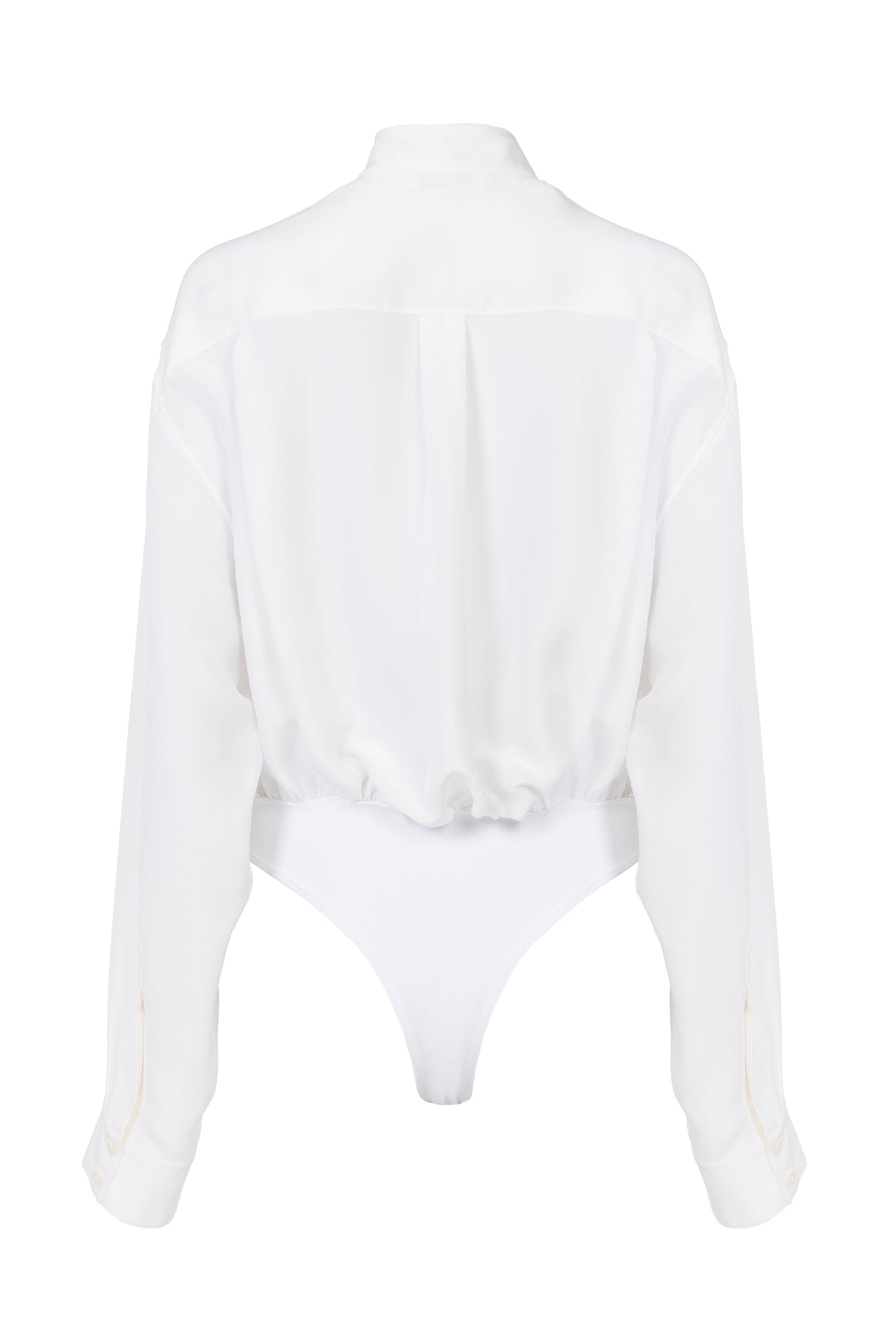 Chemise Body en soie - Blanc