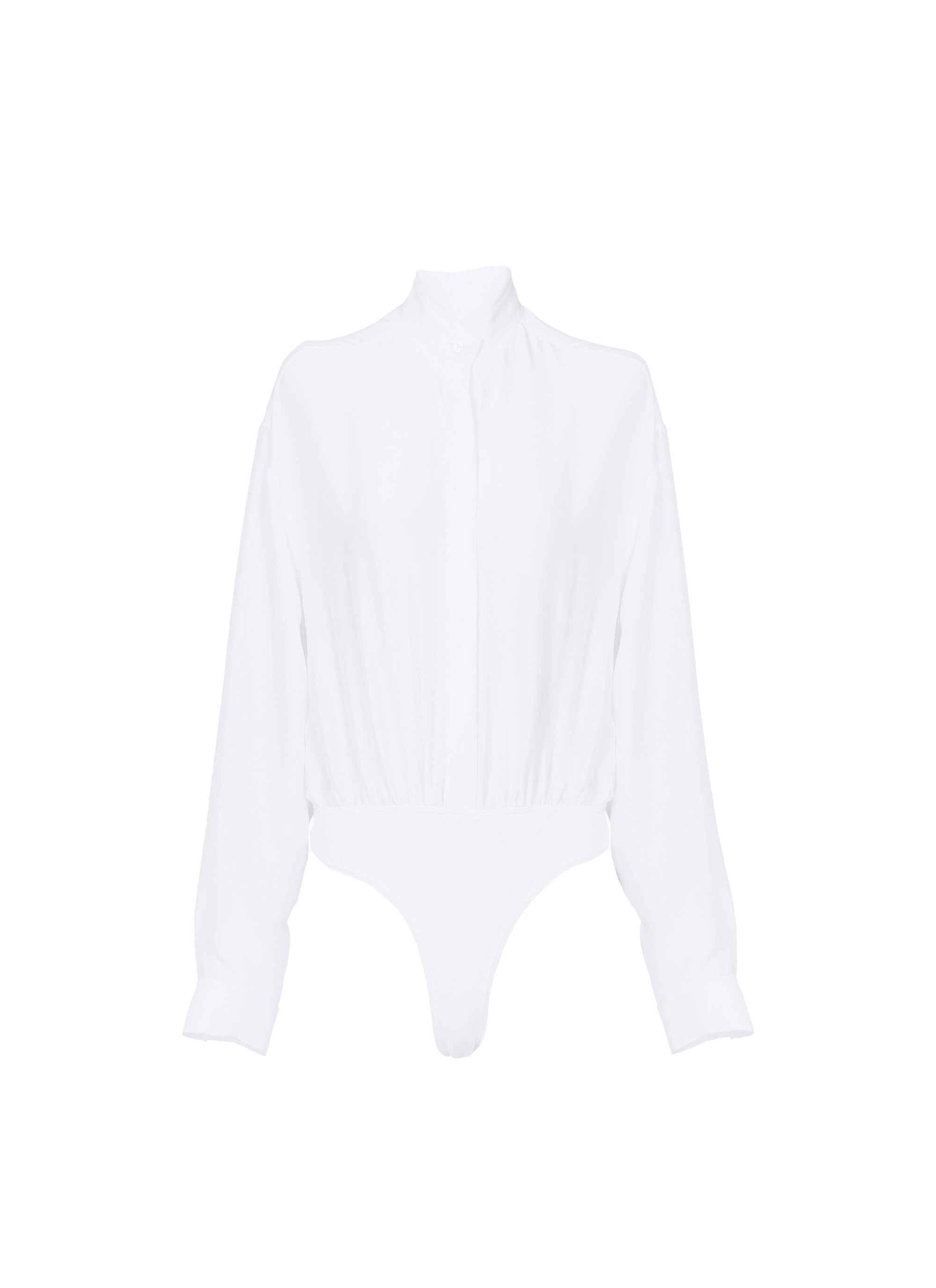 Chemise Body en soie - Blanc