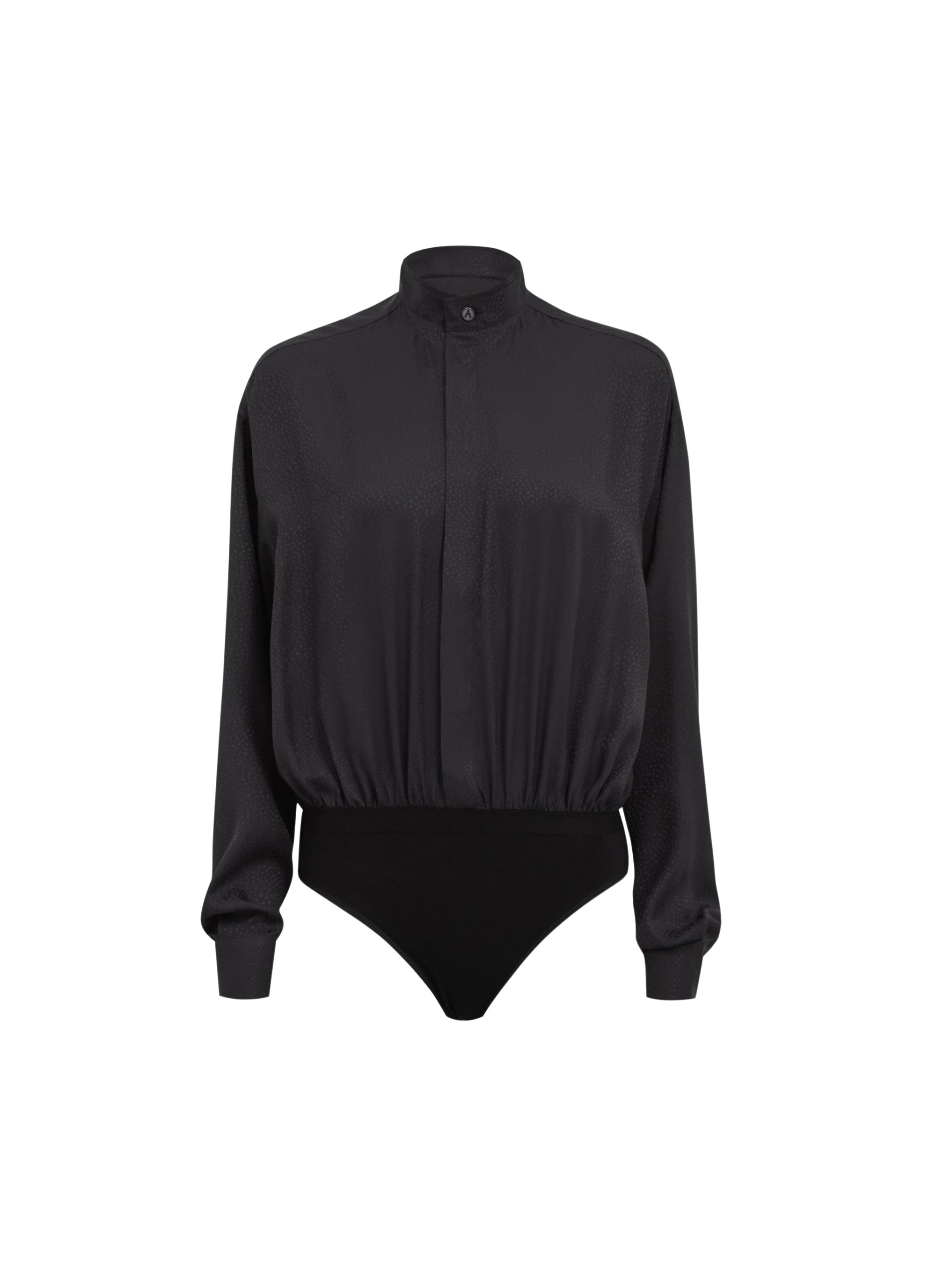 Body-chemise en jacquard soie - Nuit