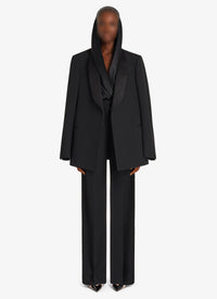 Body à capuche en soie - Noir Alaïa