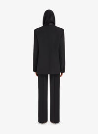 Body à capuche en soie - Noir Alaïa