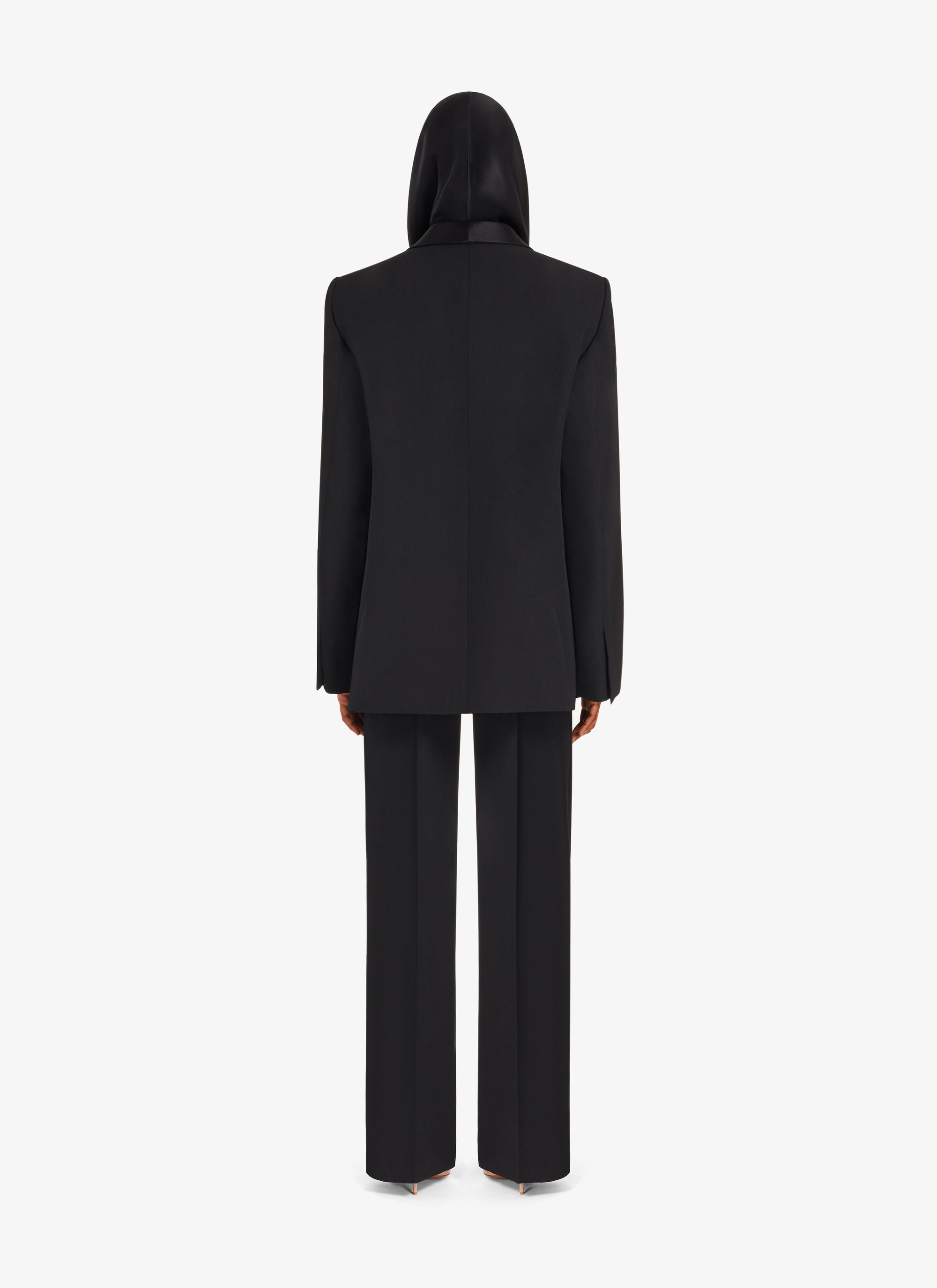 Body à capuche en soie - Noir Alaïa