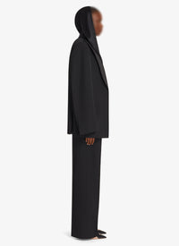 Body à capuche en soie - Noir Alaïa